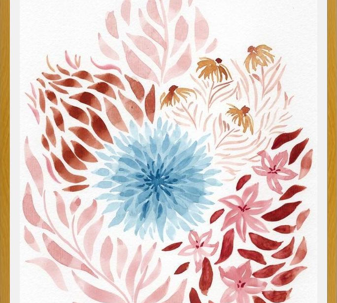 Cuadro Conjunto de flores