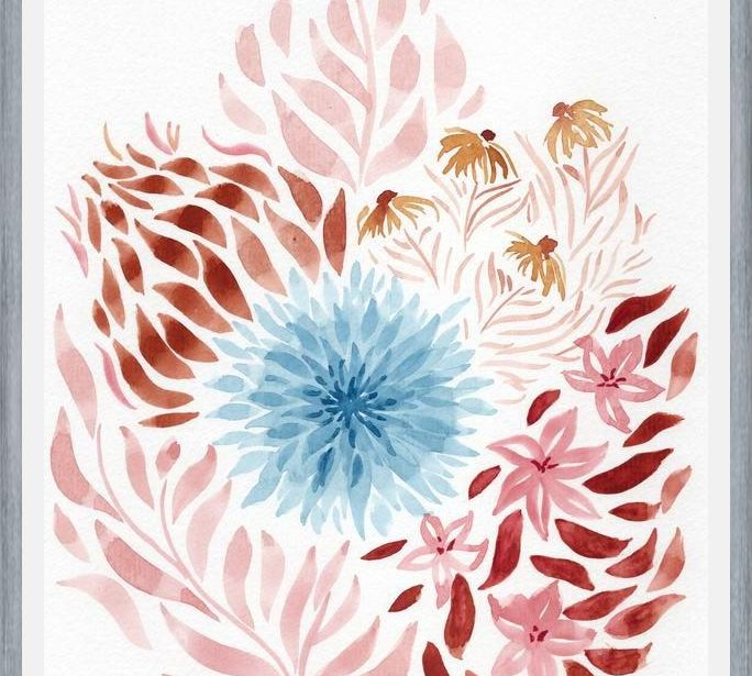 Cuadro Conjunto de flores