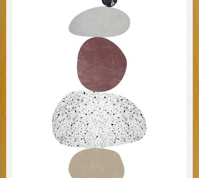 Cuadro Pebbles in balance 6