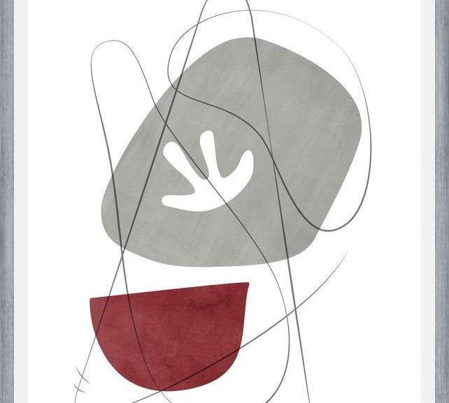 Cuadro Abstraction with gray lines 8
