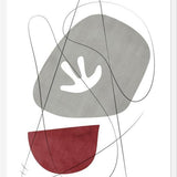 Cuadro Abstraction with gray lines 8