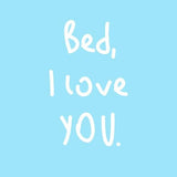 Canvas Bed I Love You