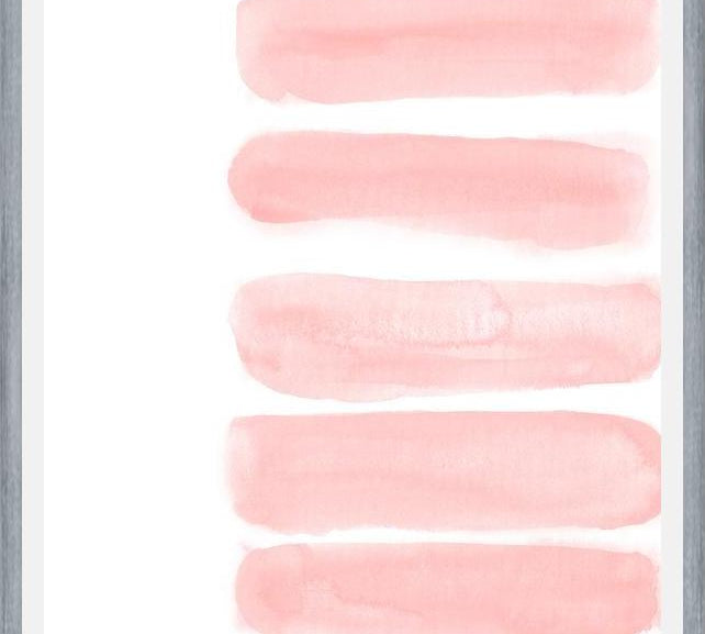 Cuadro Blush pink watercolor brush strokes