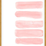 Cuadro Blush pink watercolor brush strokes