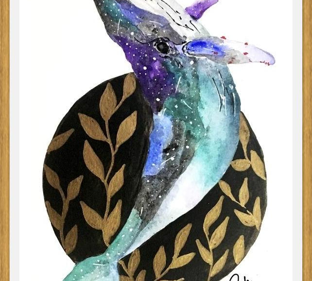 Cuadro Ballena & universo