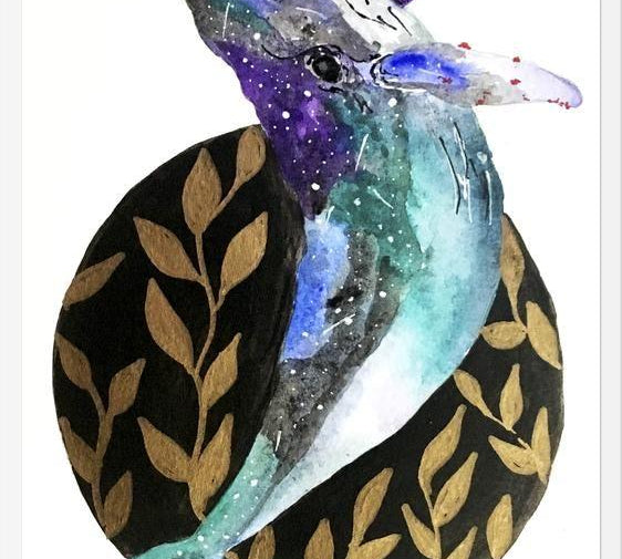 Cuadro Ballena & universo