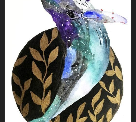 Cuadro Ballena & universo