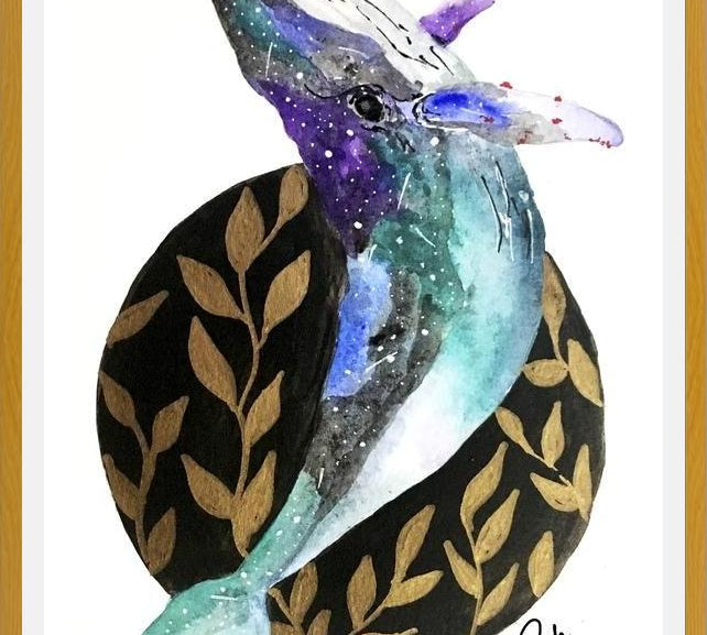 Cuadro Ballena & universo