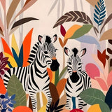 Canvas A Couple of Zebras