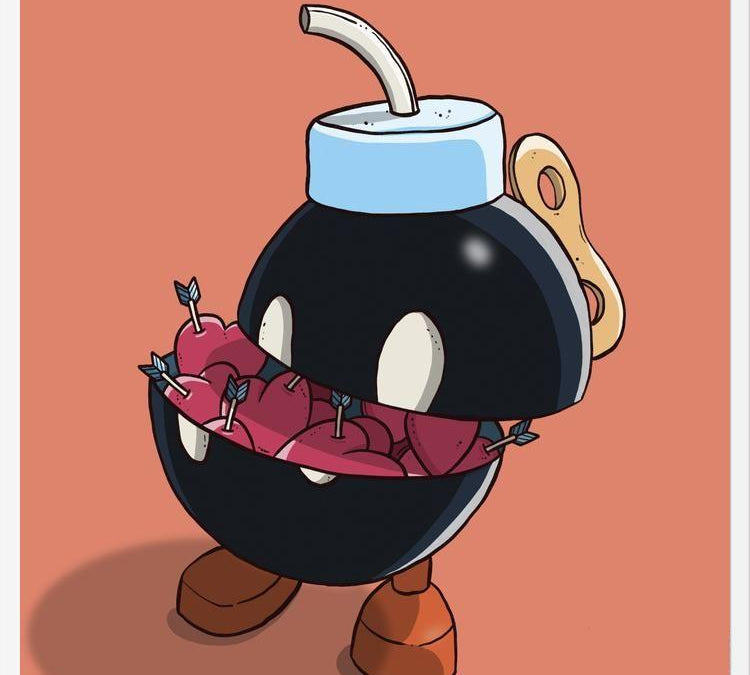 Cuadro Bob-Omb Super Mario