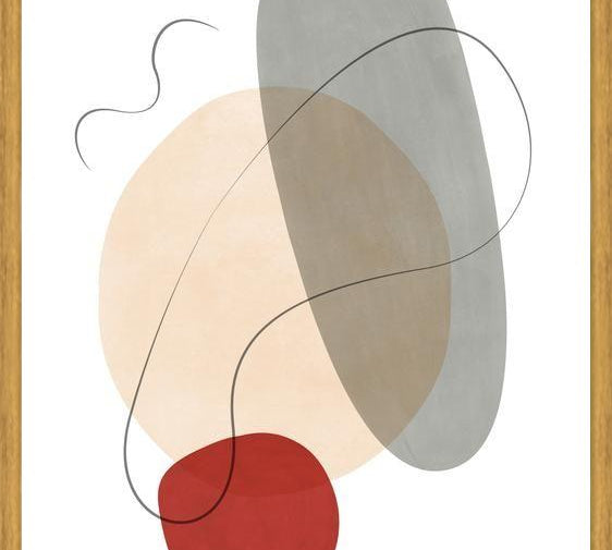 Cuadro Abstraction with gray lines 7