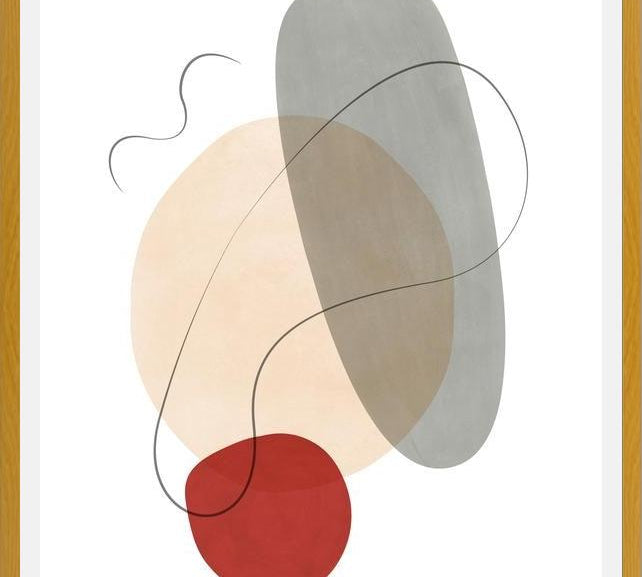 Cuadro Abstraction with gray lines 7