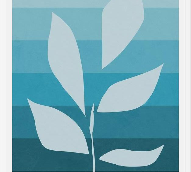 Cuadro Planta Señora Azul
