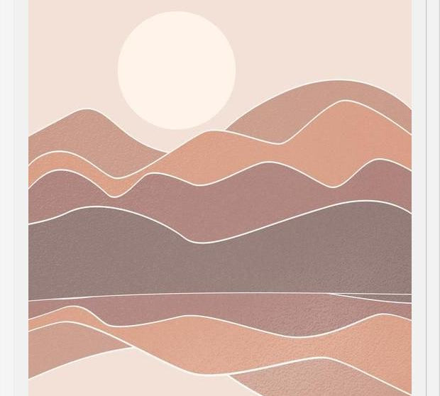 Cuadro Abstract Mountains 9