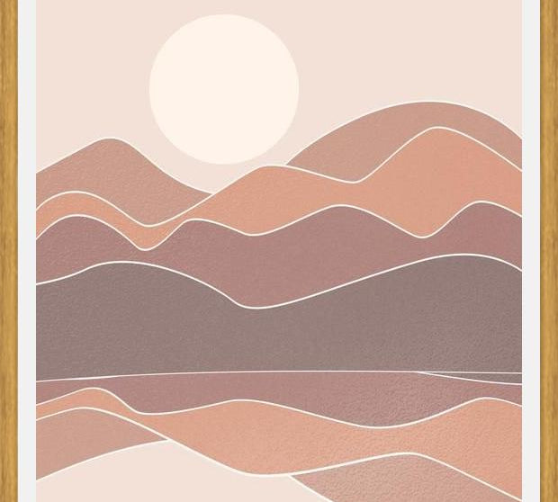 Cuadro Abstract Mountains 9