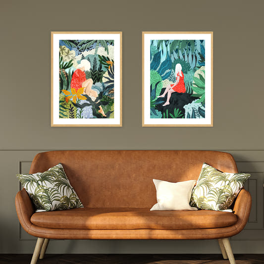Set de Cuadros Natural The Distracted and the forest gaze