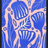 Cuadro Abstract Floral Blue