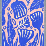 Cuadro Abstract Floral Blue