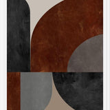 Cuadro Geometric in Terracotta Tones