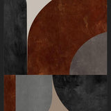 Cuadro Geometric in Terracotta Tones