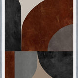 Cuadro Geometric in Terracotta Tones