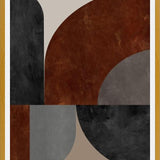 Cuadro Geometric in Terracotta Tones