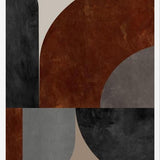 Cuadro Geometric in Terracotta Tones
