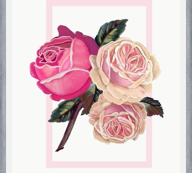 Cuadro Heirloom pink roses