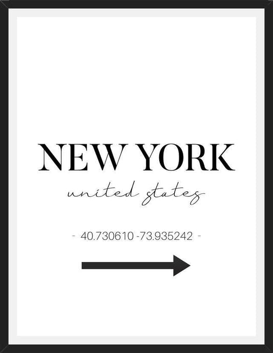 Cuadro New York Sign