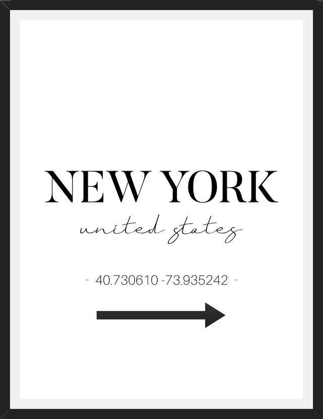 Cuadro New York Sign