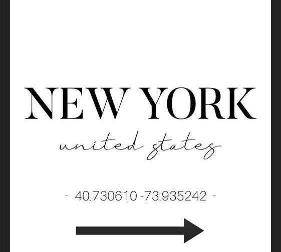 Cuadro New York Sign
