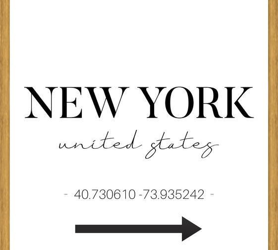 Cuadro New York Sign