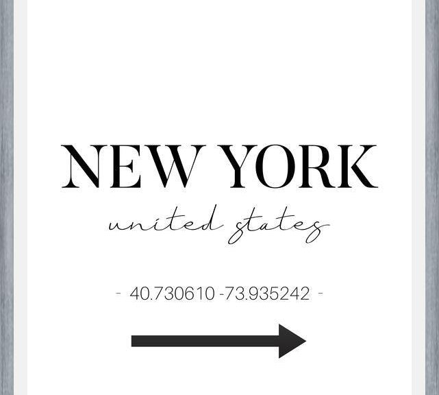 Cuadro New York Sign
