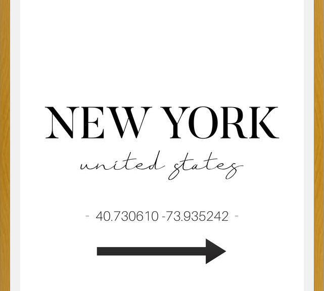 Cuadro New York Sign