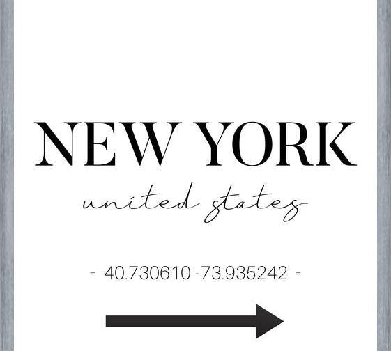 Cuadro New York Sign