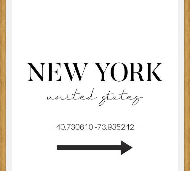 Cuadro New York Sign
