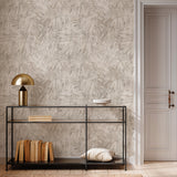 Papel Mural Palmas Pintadas Beige