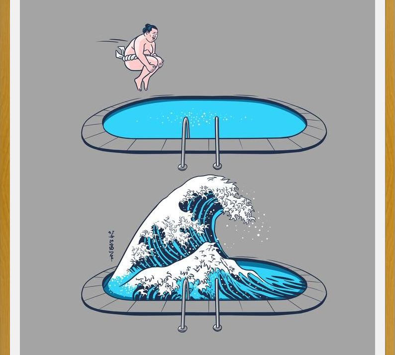 Cuadro Sumo Wave