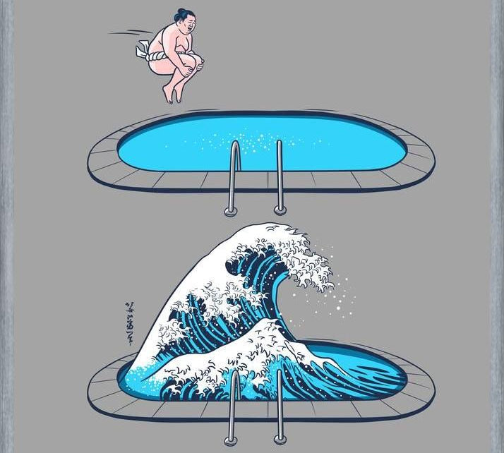 Cuadro Sumo Wave