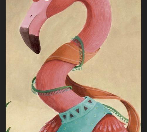 Cuadro Flamenco Rosado