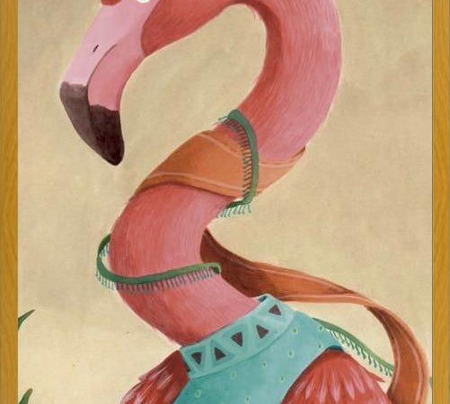 Cuadro Flamenco Rosado