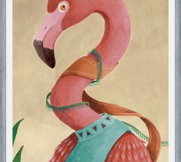 Cuadro Flamenco Rosado