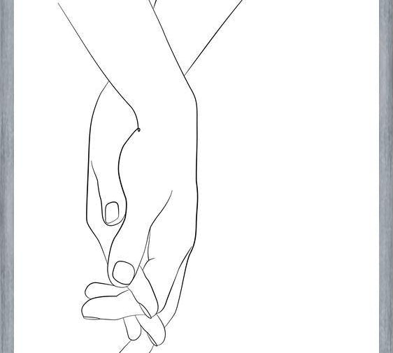 Cuadro Hands series - Walk with me