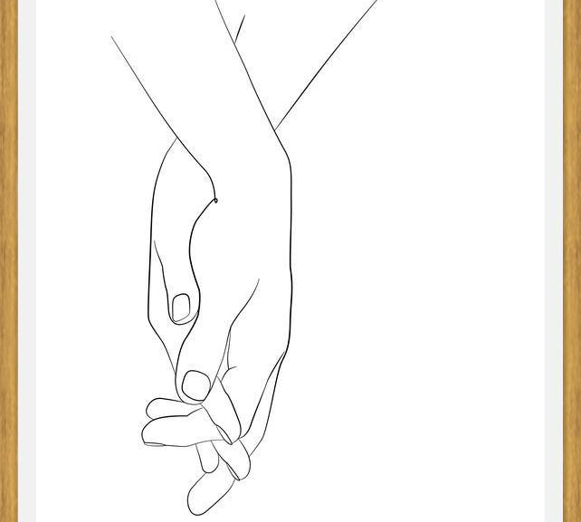 Cuadro Hands series - Walk with me