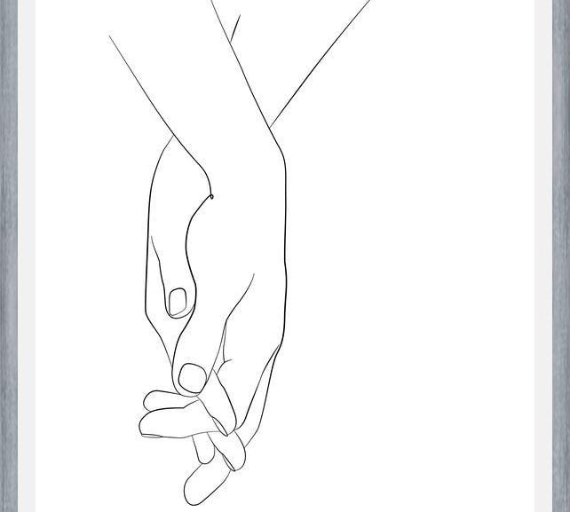 Cuadro Hands series - Walk with me