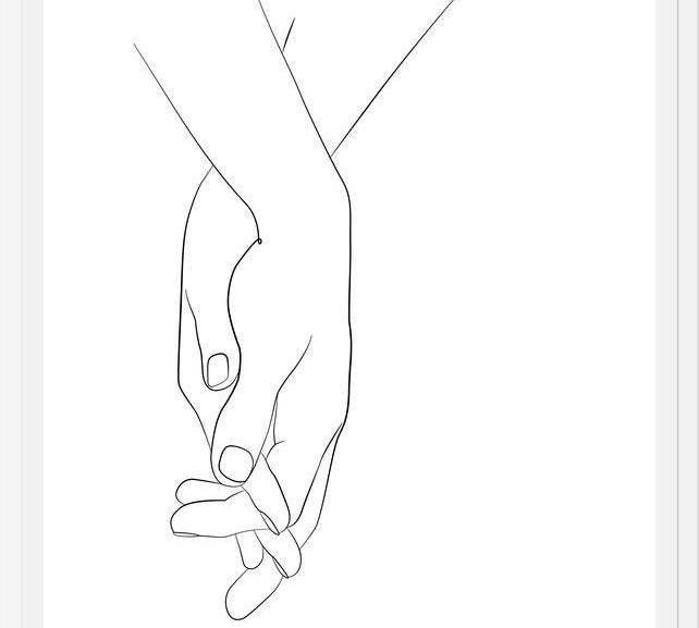 Cuadro Hands series - Walk with me