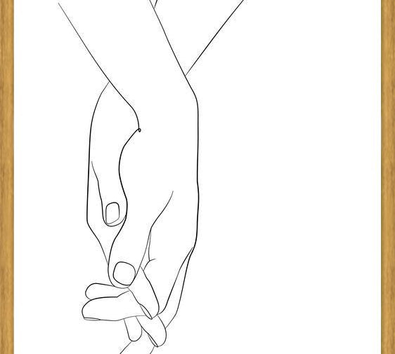Cuadro Hands series - Walk with me