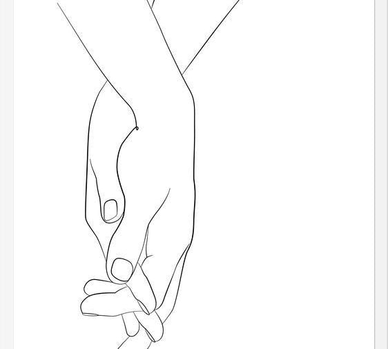 Cuadro Hands series - Walk with me