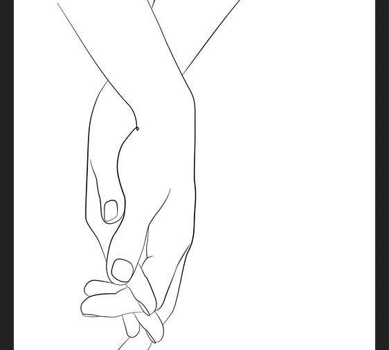 Cuadro Hands series - Walk with me