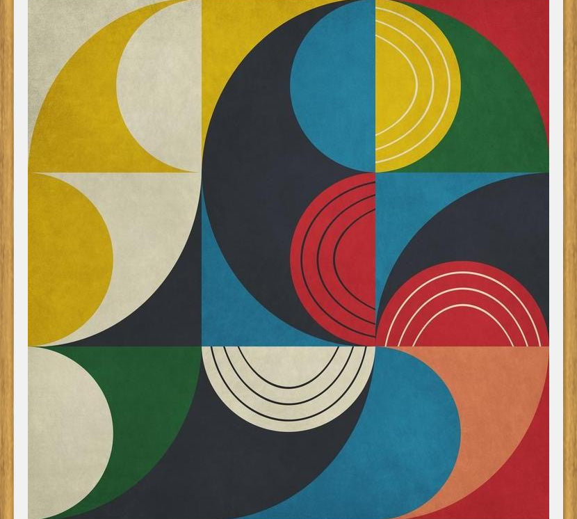 Cuadro Semi Circles